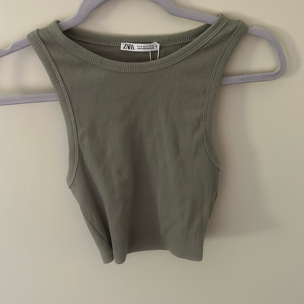 Zara high neck tank!